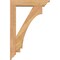 Ekena Millwork Imperial Traditional Smooth Bracket w/ Offset Brace, Western Red Cedar, 5 1/2"W x 24"D x 36"H BKT0604X24X36IMP01SWR - alternate 4